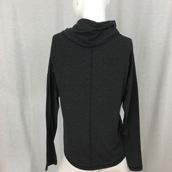 Sz Small Lou & Grey Cowl Neckline Hi/ Low Gray Top - Picture 7 of 8